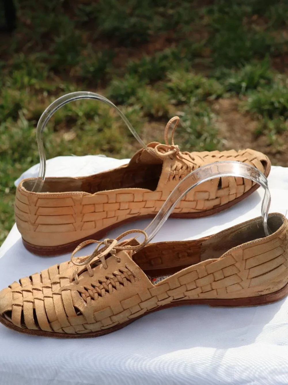 ESpirit De Corp Leather Slip-On Sandals